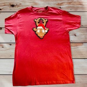 NWT Eighty-8 Brand  Goofy Christmas reindeer short sleeve t-shirt